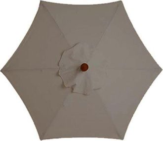 OEM Funda De Repuesto Para Sombrilla - 6 Varillas - 3m - Impermeable - Resistente A Los Rayos Uv - Tela De Repuesto (3m / 9,8 Pies, Color Caqui)