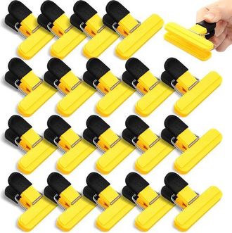 OEM 20 Unidades, Clip De Sellado, Pinzas De Pl&aacute;stico Resistentes Para Bolsas De Alimentos, Con Cierre Seguro, 7,7 X 6,5 Cm, Verde