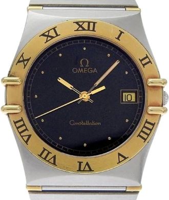Omega Pre-owned Watches, male, Black, Size: ONE SIZE Pre-owned Vintage Quartz Wristwatch