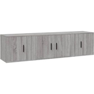 vidaXL Vidaxl - Set De Muebles Para Tv 3 Pzas Madera Contrachapada Gris Sonoma