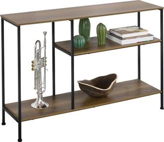 SoBuy Mesa Recibidor De Entrada Consola Auxiliar Aparador De Estilo Industrial 120 X 80x 30 Cm Fsb35-pf Sobuy Es