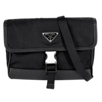 Prada unisex, Pre-owned, Zwart, Maat: ONE Size Nylon