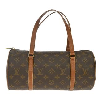 Louis Vuitton Papillon Handbag Monogram Canvas Brown Canvas Handbag (Pre-Owned)