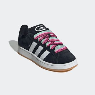 adidas Sneaker ADIDAS ORIGINALS CAMPUS 00S, Damen, Gr. 38,5, weiss (core schwarz, lucid pink, cloud wei&szlig;), Leder, Schuhe Sneaker