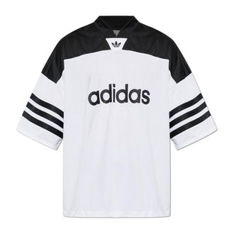 adidas Adicolor Oversized American Football Jersey - Heren - Tops - Wit - Maat: 2XL Jersey