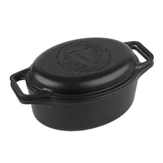 Victoria Victoria 38717 Horno Holand&eacute;s Olla Inducci&oacute;n Hierro Fundido Esmaltado 31cm, Tapa - Sart&eacute;n, 5,7l, Sin Ptfe Negro