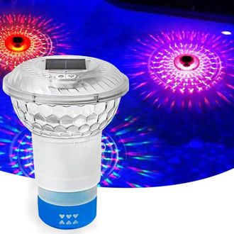 OEM Luces Solares Para Piscina, Efecto De Luz Led De 7 Colores Cambiantes Con Control Remoto, Decoraciones Plegables E Impermeables Para Pasarelas De Boda