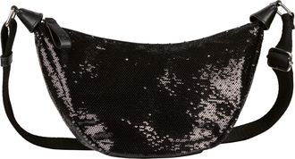 Tom Tailor Denim Umh&auml;ngetasche TOM TAILOR DENIM Liriel, Damen, Gr. B/H/T: 33cm x 17,5cm x 11cm, schwarz ((metallic) schwarz), Polyurethan, beschichtet, gl&auml;nzend, Tasch