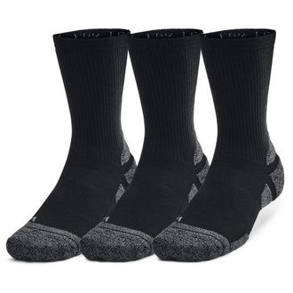 Under Armour Mens Perf Tech Pro 3pk Crew - Black/Black/Castlerock Size XL