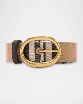 Burberry Reversible Check Bloomsbury Belt