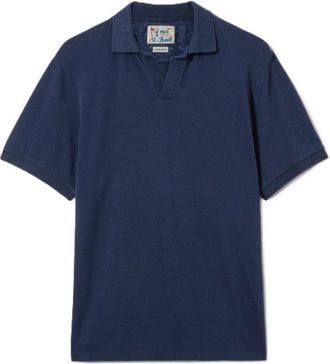 MC2 Saint Barth Blue Charles Cotton Pique Polo Shirt