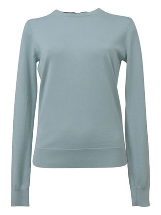 Theory Maglione girocollo con orlo a coste - Blu