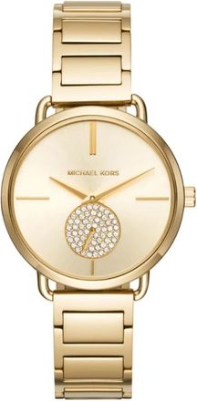 Michael Kors Portia Horloge - Dames - Horloges - Geel - ONE Size - Accessoires