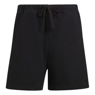 adidas originals Blue Version Solid Color Lacing Athleisure Casual Sports Shorts Black H33447