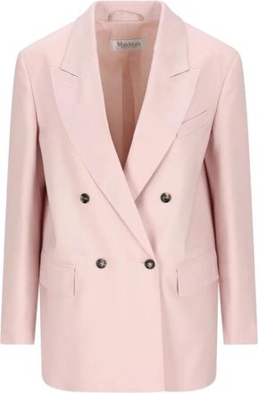 Max Mara Ombrosa Blazer - Dames - Blazers - Grijs - S - Wol - Jassen