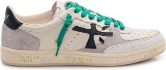 Premiata White Color-Block Sneakers