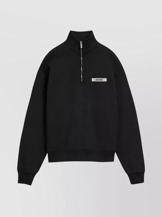 Jacquemus chunky ribbed half-zip sweater