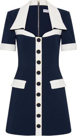 Rebecca Vallance Abito corto Ula con bottoni - Blu