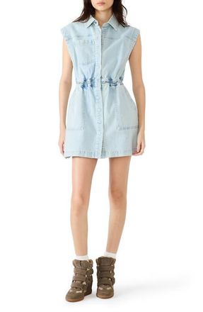 Steve Madden Robbie Denim Minidress in Sulphur Spring at Nordstrom, Size X-Small