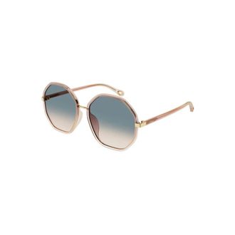 Chlo&eacute; Geometric Sunglasses - female - Chlo&eacute; - Sunglasses - Pink - 59 MM - Accessories