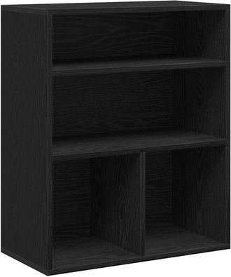 vidaXL Estantería madera ingeniería negra 60x30x71,5 cm Vidaxl