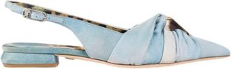 Roberto Cavalli Animalier Motif Slingback Ballerinas, Brand Size 41 ( US Size 11 )