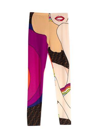 Fendi Pop Art Print Leggings Size XS