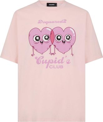Dsquared2 Cupids Club cotton T-shirt - men - Cotton - S - Pink