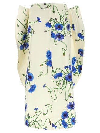 Stella McCartney Womens Blue Cotton Mini Skirt