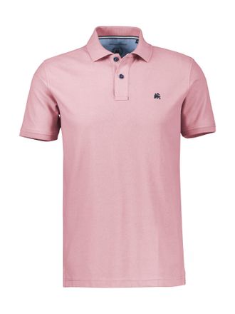 Lerros Poloshirt LERROS, Herren, Gr. XXL, vivid rose, Single Jersey, Obermaterial: 60% Baumwolle, 40% Polyester, unifarben, normal h&uuml;ftbedeckend, Rundhals, S