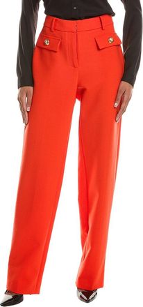 Oscar De La Renta Double Face Stretch Wool-Blend Pant