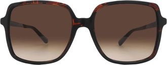 Michael Kors Isle Of Palms Brown Gradient Square Ladies Sunglasses MK2098U 378113 56