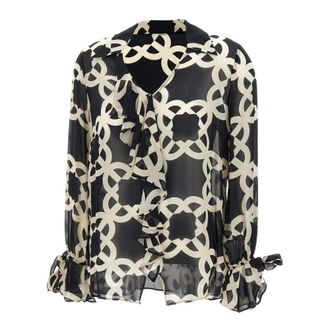 Elena Miro Dames, Blouses & Shirts, Veelkleurig, Maat: 3XL Leer