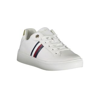 Tommy Hilfiger Striped Leather Sneaker - White