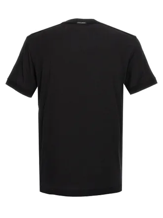 Dolce & Gabbana Stretch Jersey Crew Neck T-shirt - Black