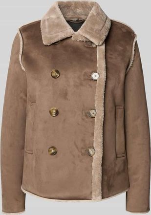 Fuchs Schmitt Jacke mit Umlegekragen in Taupe, Größe 36