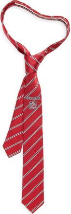 Thom Browne Jacquard Browne 65 Stripe Silk Tie in Red at Nordstrom