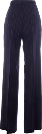Max Mara Womens Trousers Enfasi Blue Wool