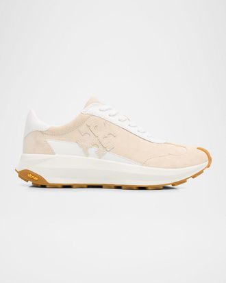 Tory Burch Tory Mixed Leather Trainers