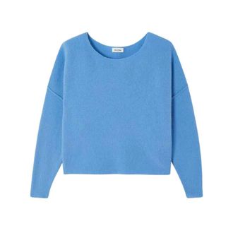 American Vintage Damsville Trui - Dames - Truien - Blauw - Maat: M/L Wol