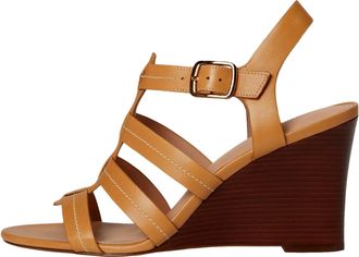 Cole Haan Josie Fisherman Wedge Sandals Biscuit W32277 Womens