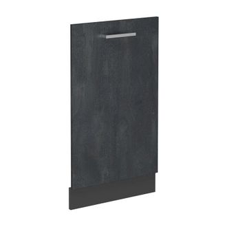 Vicco Panel Frontal Del Lavavajillas R-line, Hormig&oacute;n Negro, 45 Cm Sin Encimera