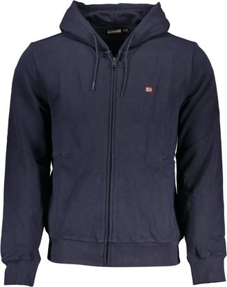 Napapijri Kleding - Heren - Vesten met rits - Blauw - 2XL - Hoodies & sweatvesten