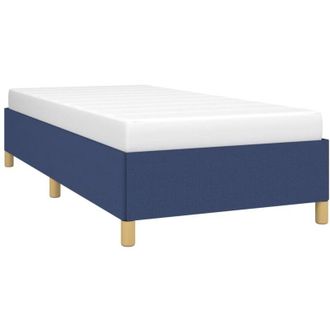 vidaXL Estructura De Cama Sin Colch&oacute;n Tela Azul 90x190 Cm Vidaxl