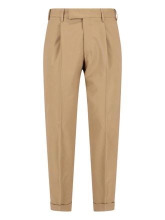 Pantaloni Torino Tailored Wool Trousers - Light Brown
