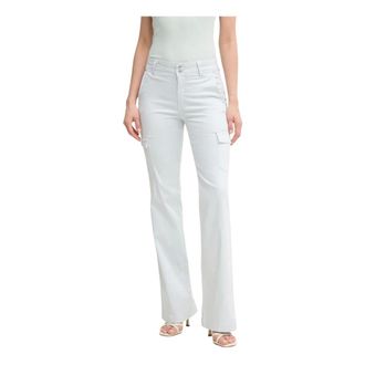 Guess Dames, Broeken, Blauw, Maat: W25 L34 Katoen