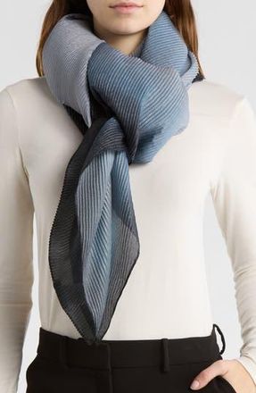 Steve Madden Ombr&eacute; Crinkle Oversize Scarf in Black/Grey at Nordstrom Rack