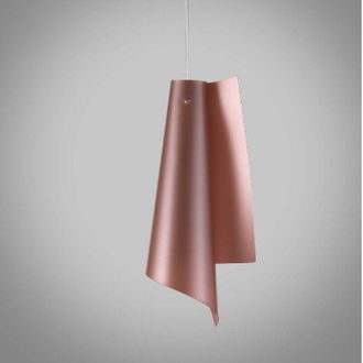 Linea Zero L&aacute;mpara De Suspensi&oacute;n En Polilux Vela Cobre Di&aacute;metro 19 X H49 Cm