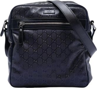 Gucci Pre-owned Cross Body Bags, female, Blue, Size: ONE SIZE Pre-owned Crossbody Bag