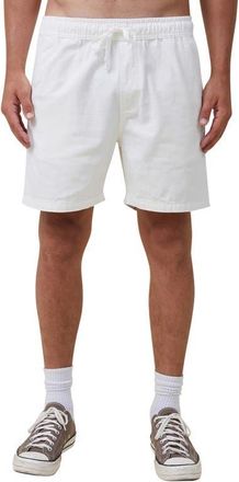 Cotton On Mens Easy Short in White Texture at Nordstrom, Size X-Large